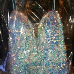 CINDERELLA DIVINE MERMAID PROM DRESS WITH THE BACK OUT
